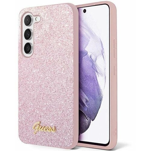 Guess OVITEK HARDCASE ZA SAMSUNG GALAXY S24 S921 GLITTER SCRIPT PINK, (5000087635) Cene