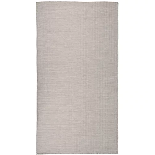 Vanjski tepih ravnog tkanja 80 x 150 cm sivo-smeđi