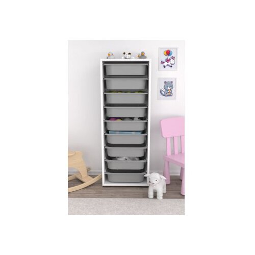 Hanah home vi&amp;scaron;enamenska polica zola 9N white grey Slike