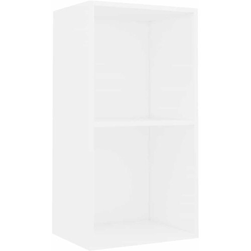 Maison Chic Knjižna omara - Knjižni regal bela 40x30x76,5 cm inženirski les, (21725499) Slike