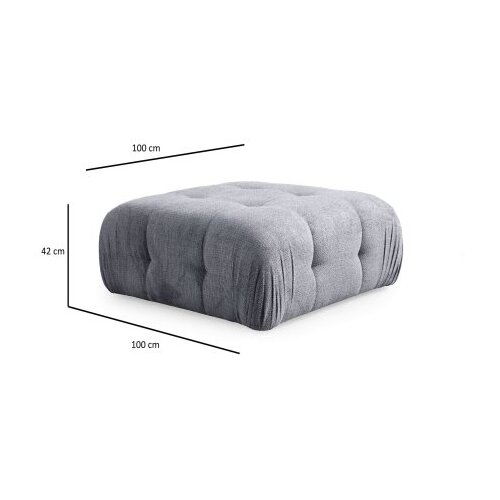 Atelier Del Sofa tabure amaris pouffe grey Slike