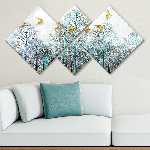 Wallity slika 4MDF1715299114, 60x115 cm, 4 dijela Cene