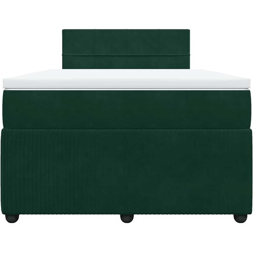 Box spring krevet s madracem tamnozeleni 120x200 cm bar&amp;scaron;unasti Slike
