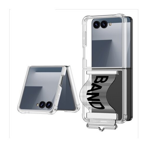  Futrola clear strap za samsung f751b galaxy z flip 7 5g crna (gkk case) ( F121554 ) Cene