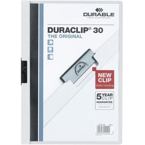 MAPA klip patent durable 2200 30 listov DURABLE - BELA Cene