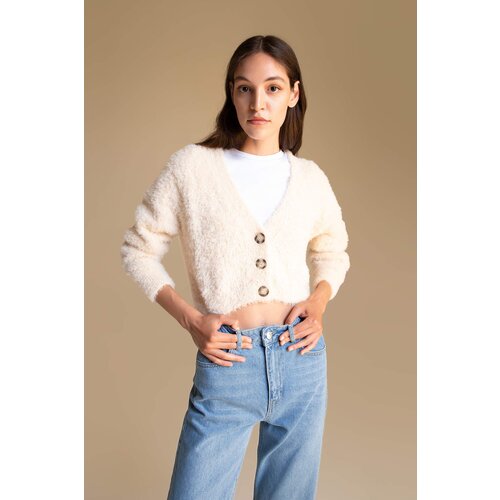 Defacto Regular Fit V-Neck Cardigan Slike