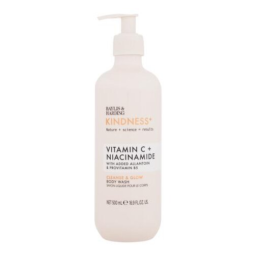 Baylis & Harding Kindness+ Vitamin C + Niacinamide Cleanse & Glow Body Wash gel za tu&scaron;iranje za sjajnu i meku kožu 500 ml za ženske Cijene