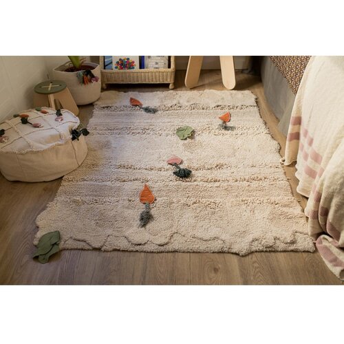 Lorena Canals Krem tekstilna dječja kutija za pohranu &amp;oslash; 30x23 cm Veggies &amp;ndash; Slike