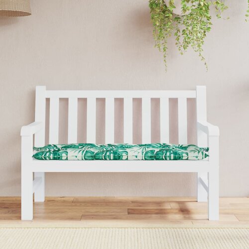  The Living Store Blazina za vrtno klop vzorec listov 120x50x7 cm oxford tkanina - Blazina Za Vrtno Klop, (21462186) Cene