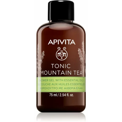Apivita Tonic Mountain Tea gel za tuširanje i toniranje 75 ml