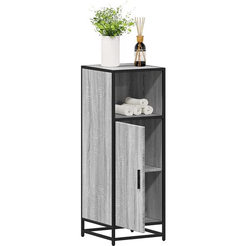 vidaXL Kopalniška omarica siva sonoma 35x37,5x100 cm inženirski les Cene