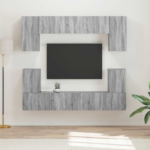  Set TV komoda Zidne 5 pcs Siva Sonoma Konstruirano drvo Cene