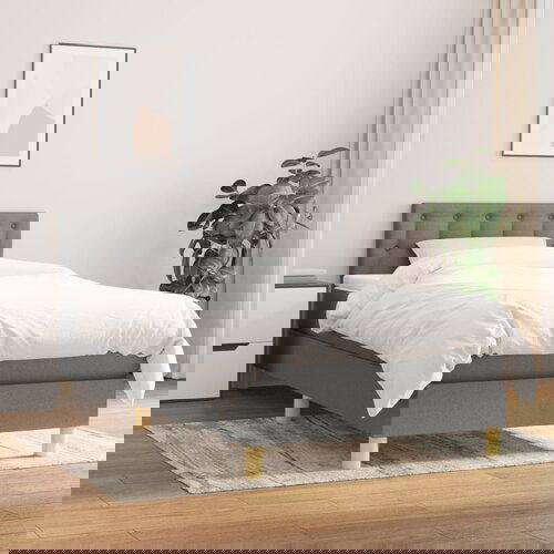 The Living Store Box spring postelja z vzmetnico temno siva 80x200 cm blago - Box Spring Postelja, (21516784) Slike