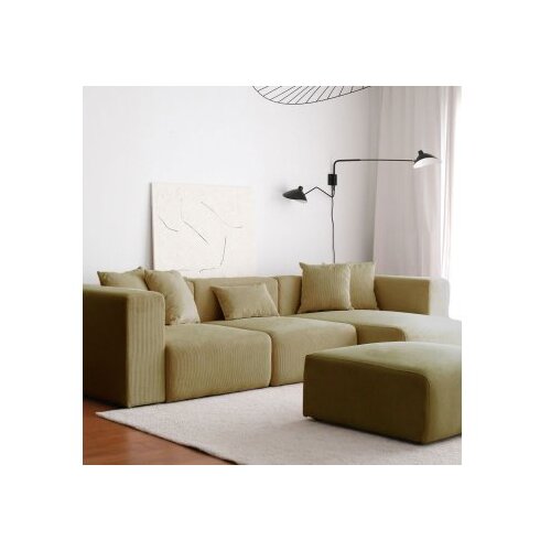 Atelier Del Sofa Ugaona garnitura Yolo, 110x305x68 cm, Maslina Cijene