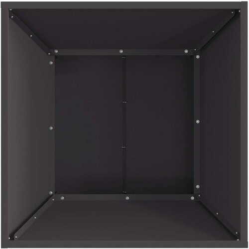 VidaXL Hladno valjani čelik/Crna Hladno valjani čelik 60 x 60 x 35 cm Slike