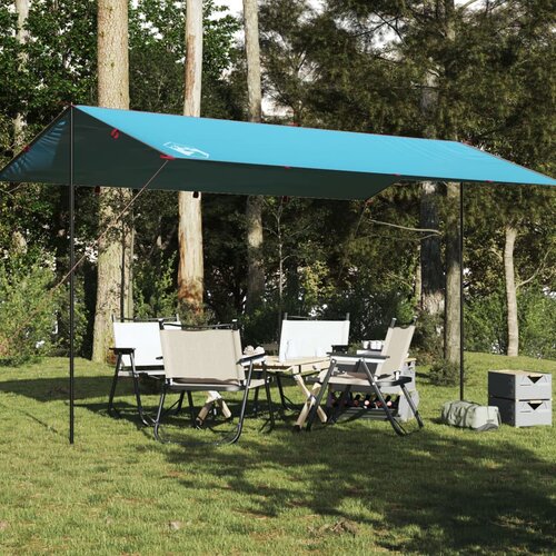 vidaXL Cerada za kampiranje plava 500 x 294 cm vodootporna Cijene