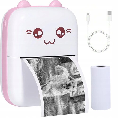 Mini prijenosna baterija. foto termalni bluetooth printer ružičasti Cene