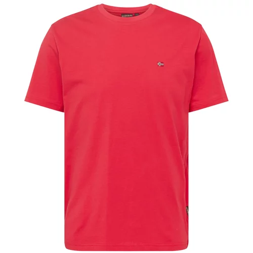 Napapijri Majica 'SALIS' crvena / purpurna / crna / bijela