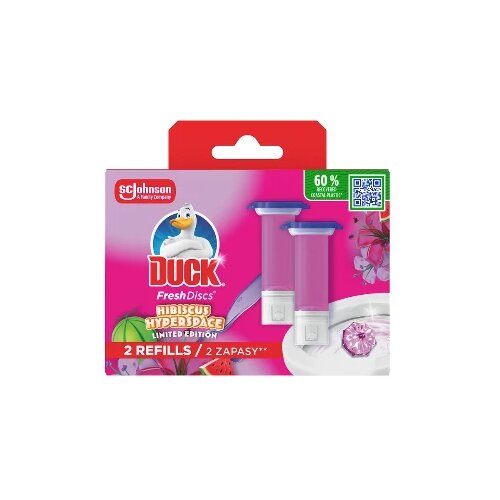 Duck WC Fresh Disc dopuna Hibiscus Hyperspace 60070619, 2 x 36 ml Slike