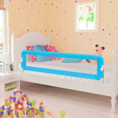 vidaXL Posteljno varovalo za otroke modro 120x42 cm poliester, (21231683) Cene