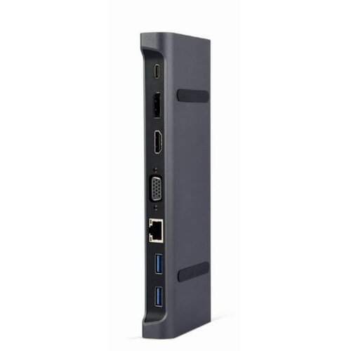 GEMBIRD EUROPE Docking station USB adapter Type-C 9-in-1 multi-port adapter Hub3.0 + HDMI + DisplayPort + VGA + PD + LAN + audio, GEMBIRD A-CM-COMBO9-02 Cijene