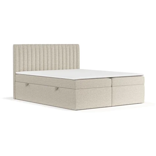 Maison de Rêve Bež boxspring postelja s prostorom za shranjevanje 180x200 cm Spencer –