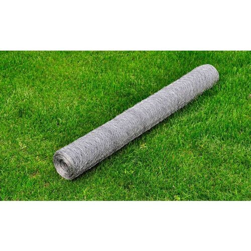 vidaXL Žična ograja pocinkano jeklo 25x0,5 m srebrna Cene