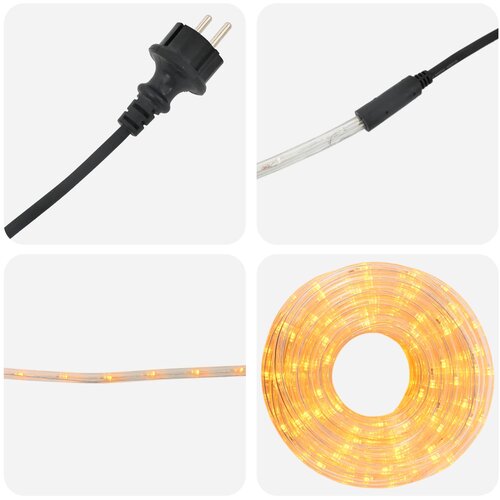  Božićno LED svjetlosno crijevo 2400 LED lampica Žuta 100 m Slike