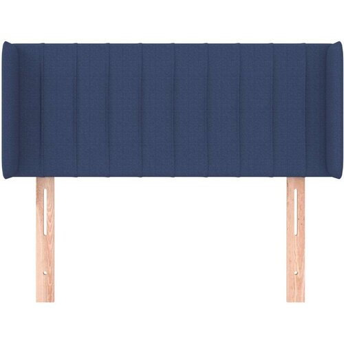  Uzglavlje s u&amp;scaron;ima plavo 103x16x78/88 cm od tkanine Slike