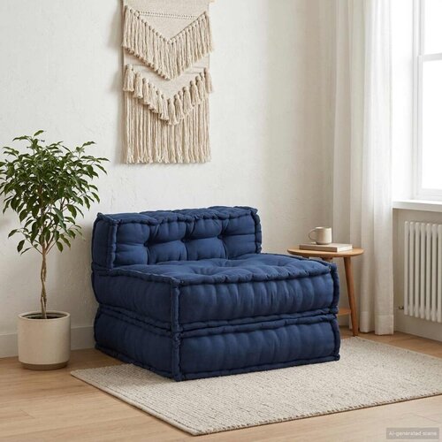  Modularna sofa Tkanina Indigo 70 x 70 x 56 cm - Indigo Srednja sofa Slike