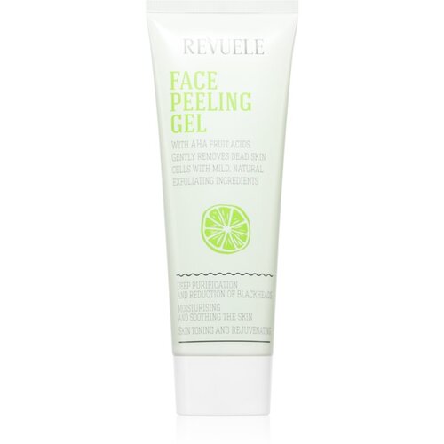 Revuele Face Peeling Gel AHA Fruit Acids čistilni piling za obraz proti črnim pikicam 80 ml Slike