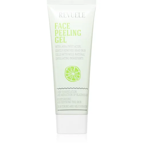 Revuele Face Peeling Gel AHA Fruit Acids čistilni piling za obraz proti črnim pikicam 80 ml