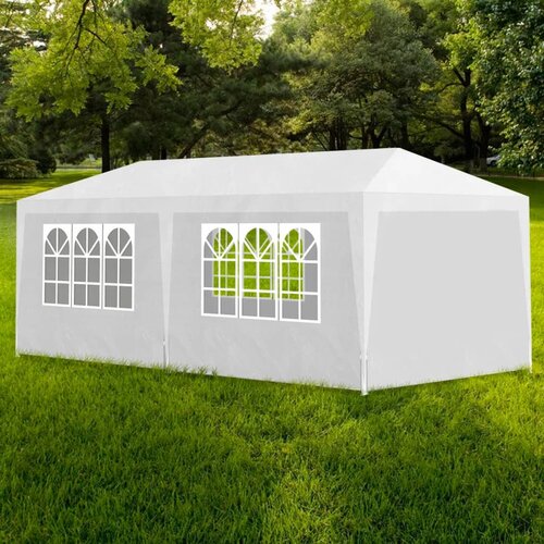 vidaXL Vrtni šotor 3x6 m bel Cene