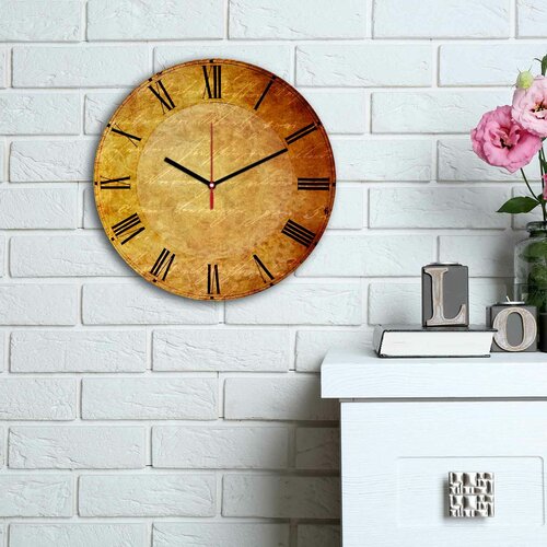 Wallity 3030MS-091 multicolor decorative mdf clock Slike