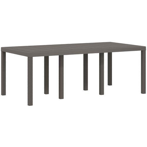  Vrtni set za objed s jastukom 7 pcs Svijetlosiva i taupe PP Slike