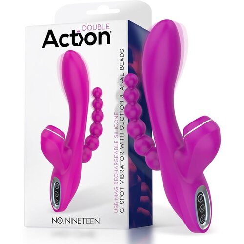 Action dvojni vibrator no. nineteen pink Cene