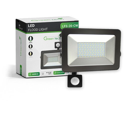 Greentech LED reflektor sa senzorom 20W 6500K IP65 80lm/W Cijene