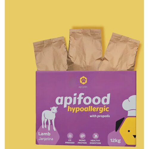 Apifood Adult Hypoallergenic janjetina 12 kg Slike