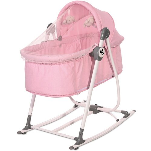 Lorelli CRADLE ALICANTE Kolijevka i Njihalica za Bebe 2u1 Pink (0-6mj/do 9kg) Cijene