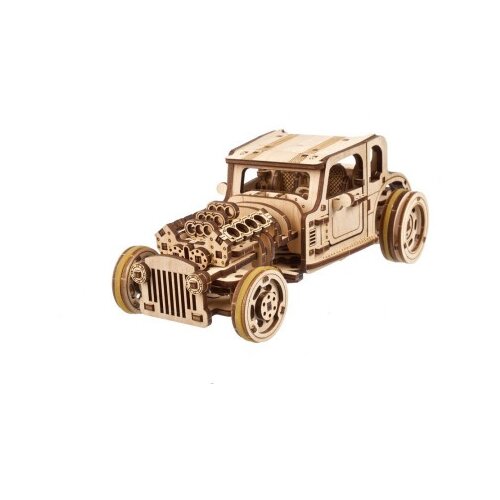 UGEARS 3D mehanička slagalica - HOT ROAD FURIOUS MOUSE ( 7118) Slike