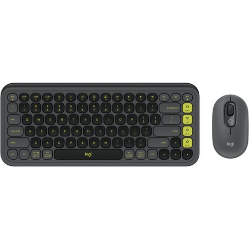 Logitech brezžična tipkovnica in mi&amp;scaron;ka Pop Icon Combo, grafitna Slike