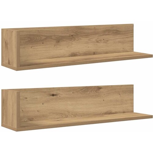 vidaXL Zidne police 2 kom Artisan hrast konstruirano drvo - hrast artisan 75 x 16.5 x 16.5 cm 1 1 Cijene