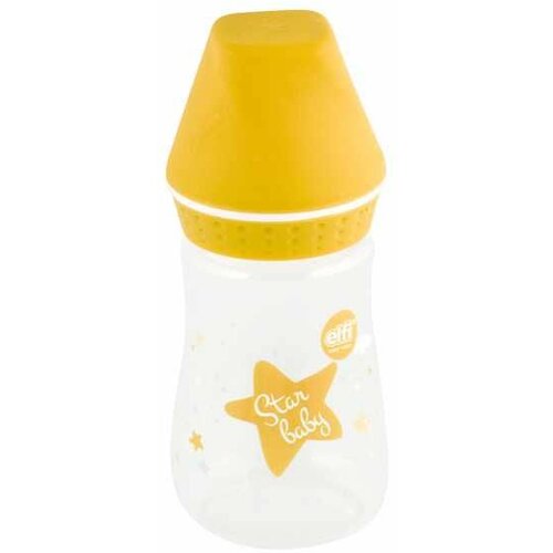 Elfi flašica plastična sa silikonskom cuclom sweet baby/ 125 ml RK103-žuta Slike