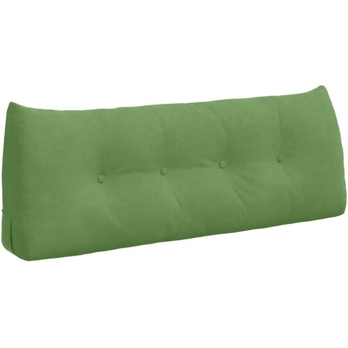 VidaXL Poglavni vzglavnik Svetlo zelena 120 x 24 x 50 cm Žamet, (5000278363) Slike