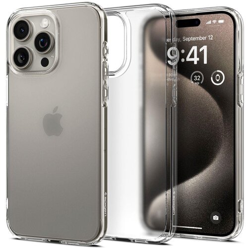 Spigen Ovitek Ultra Hybrid za iPhone 15 Pro Max prozoren, (21521707) Slike