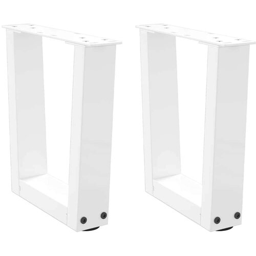 Noge jedilne mize V-oblike 2 kosa Bela 30x(30-31,3) cm Jeklo Cene
