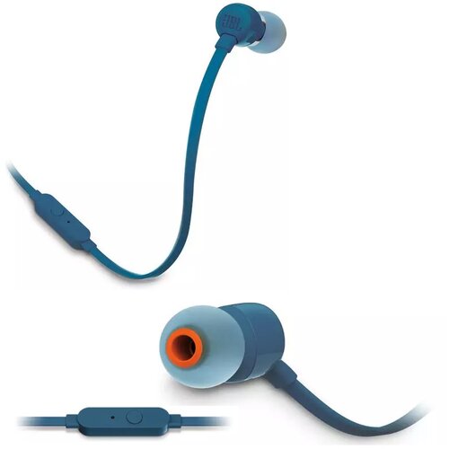 JBL Tune 110 In-ear slu&amp;scaron;alke z mikrofonom, modre Slike