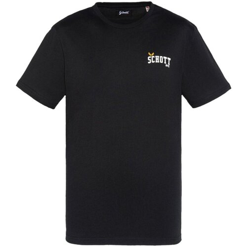 Schott Majice s kratkimi rokavi TSSTARLOGO Črna Cene