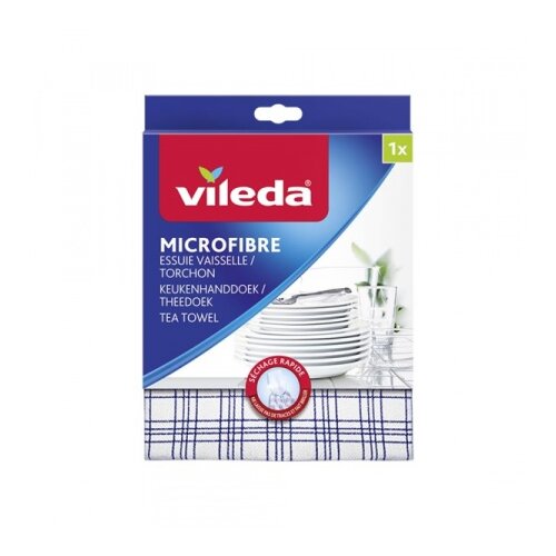 Vileda 128425 Mikrofiber krpa za poliranje posuđa Tea Towel 60x40 3/1 ( K635 ) Slike