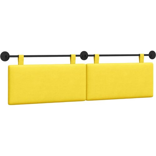  Držeće uzglavlje Svijetlo žuta 170 x 55 x 5 cm Kordura tekstil - Svjetložuta 160 cm bez LED Slike